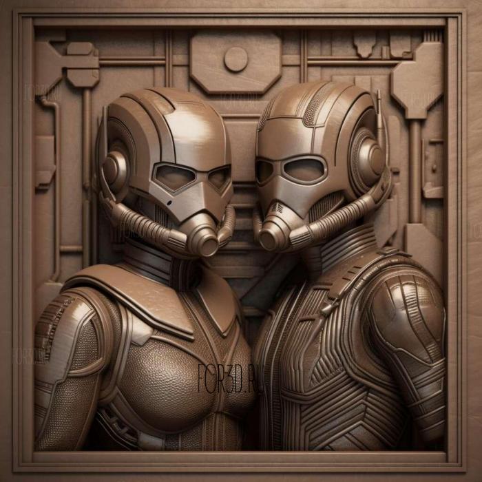 Ant Man and the Wasp 2 stl model for CNC